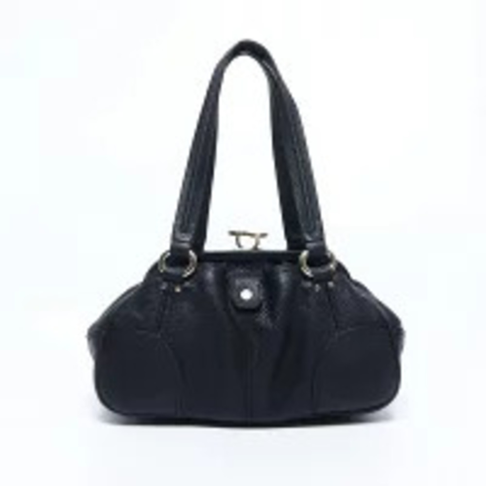 Celine leather shoulder bag clasp closure black - Picture 2 of 13